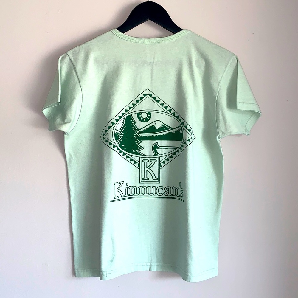 💚 Kinnucan’s Summer Camp Mint/Light Green Jerzees Women’s T-Shirt Medium 💚